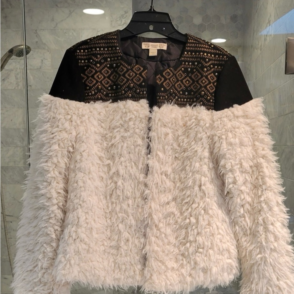 Vintage America vegan friendly sheepskin and suede coat 🧥⭐️